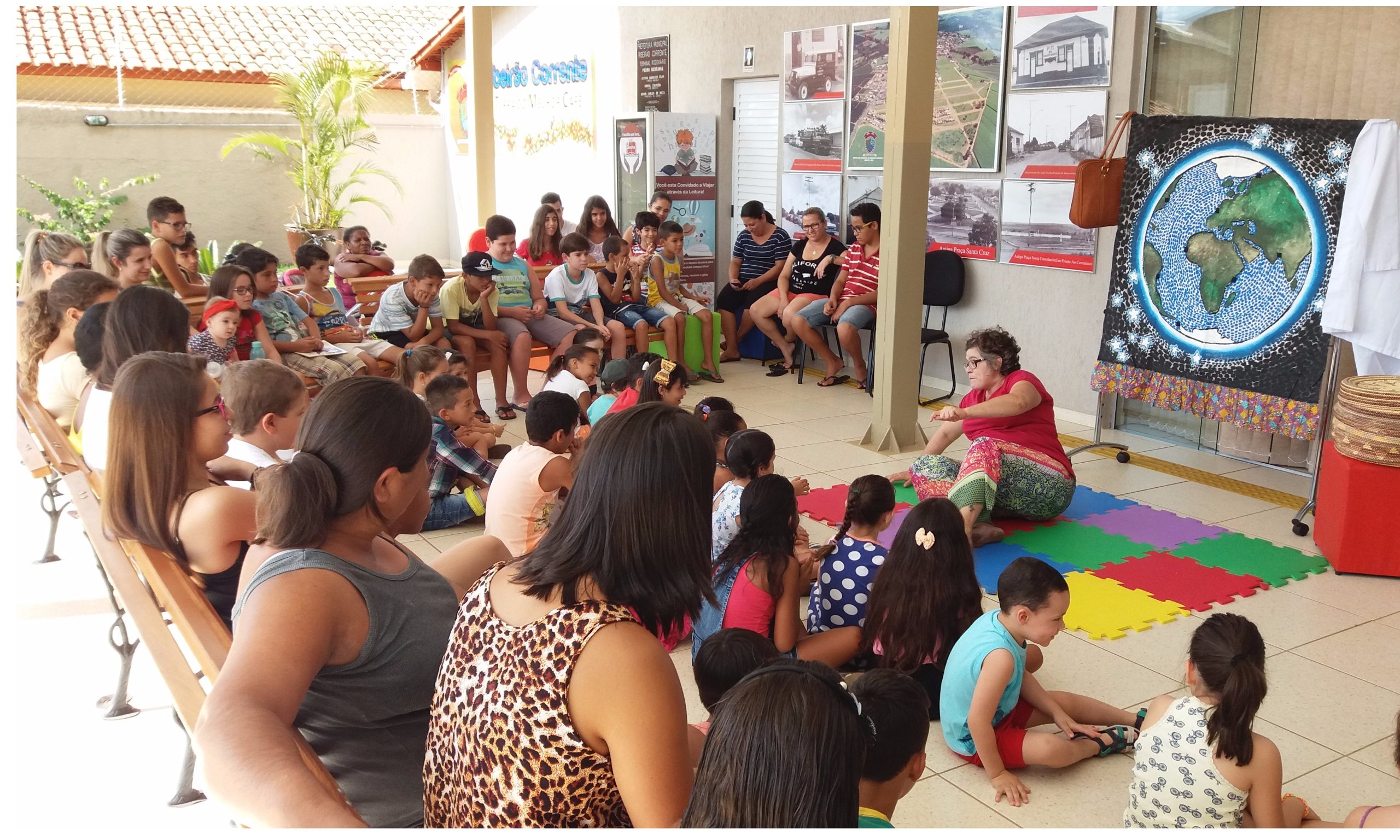 Evento cultural comemora o Dia do Livro com moradores de Ribeirão Corrente
