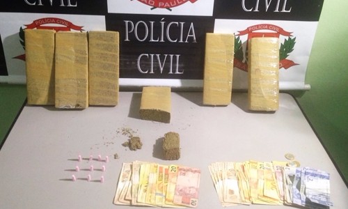 Padeiro e pintor são presos em Franca pela DISE com cinco quilos de maconha