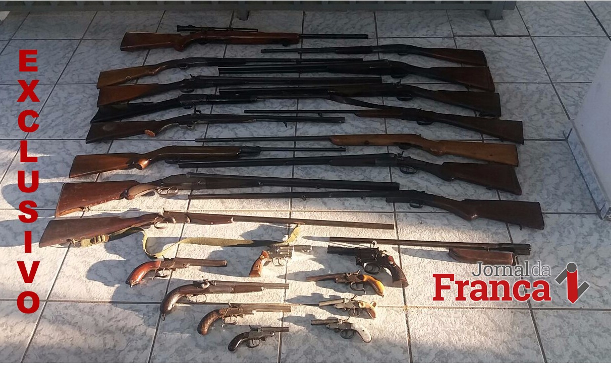 Policia Civil apreende dezenas de armas em apartamento na Estação