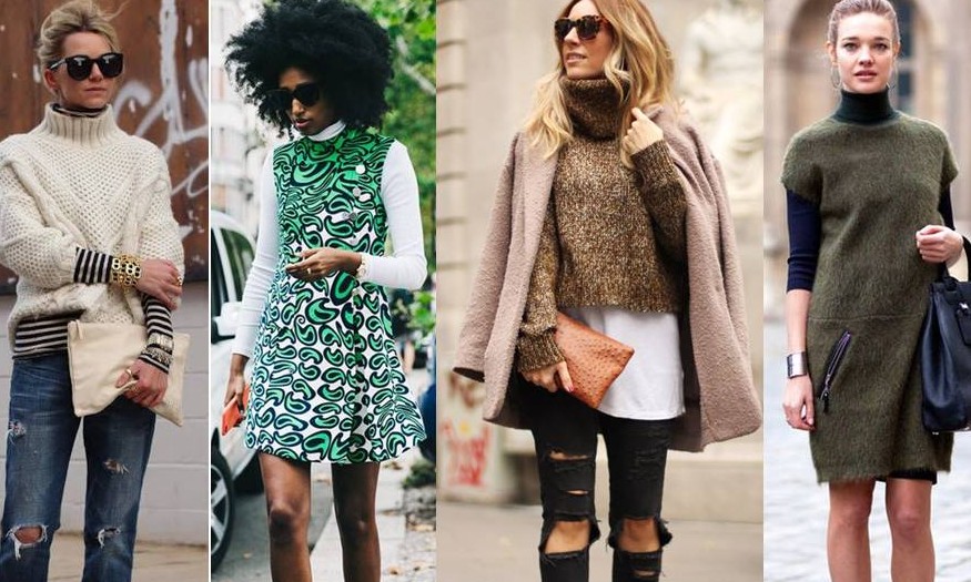 Turtleneck cria sobreposições interessantes e quentinhas para o inverno