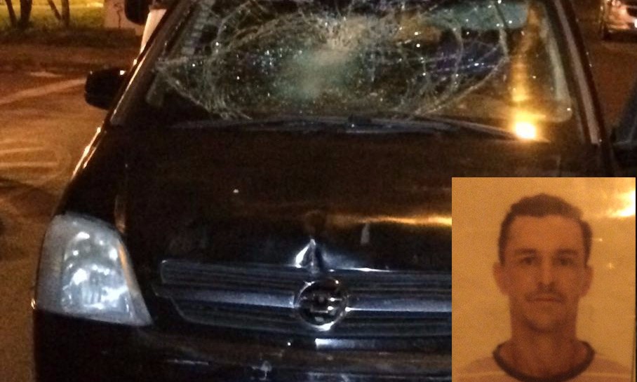 Ciclista na contramão bate “bike” em carro e acaba internado em estado grave