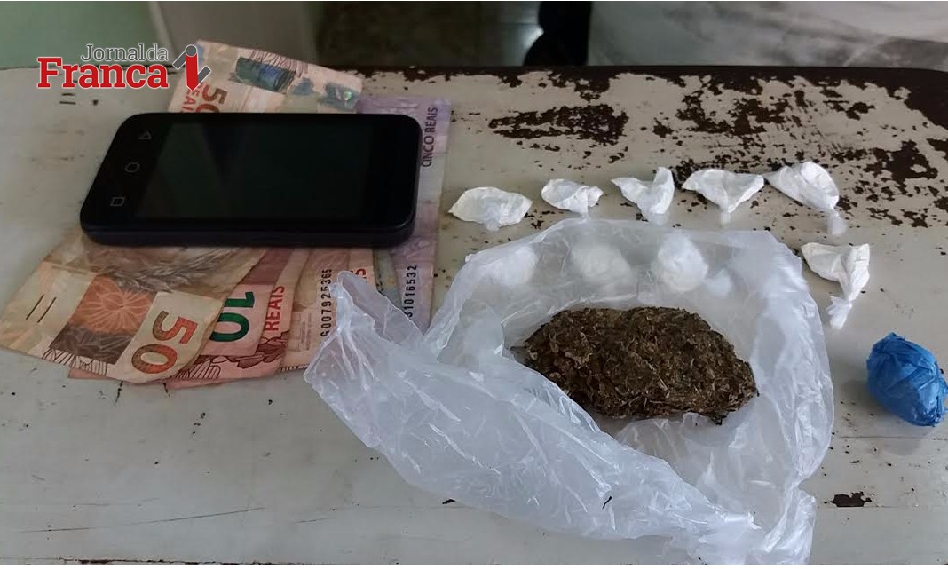 Irmãos vão parar na cadeia ao serem flagrados com drogas na Vila São Sebastião