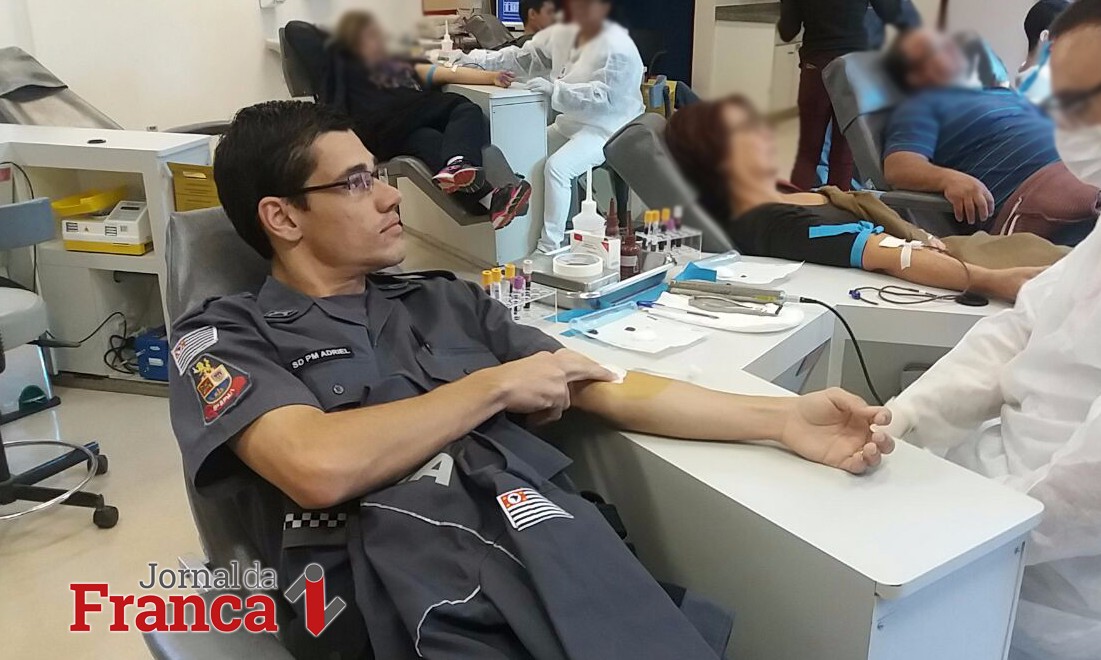 PMs se mobilizam para auxiliar no estoque de sangue do Hemocentro