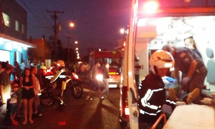 Pintor leva choque e cai de uma altura de 5 metros no bairro Santa Terezinha
