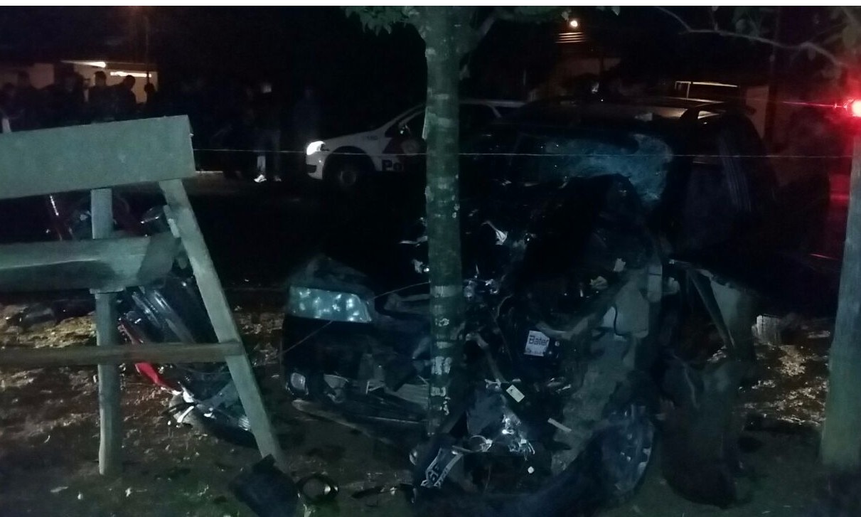 Colisão frontal matou motociclista no Recanto Elimar. Motorista foi preso