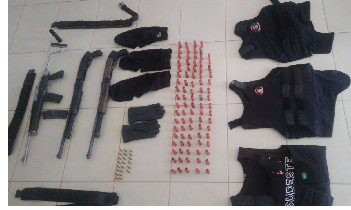Suspeitos de explodir banco na usina do Estreito são presos pela Polícia Militar