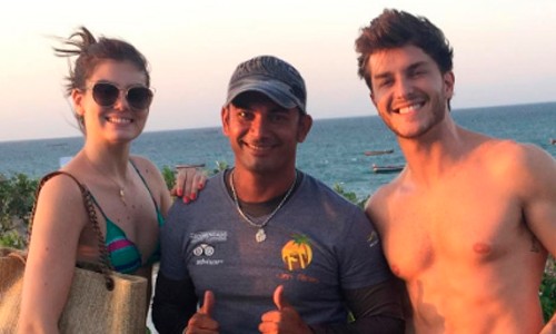 De férias, Camila Queiroz e Klebber Toledo curtem a natureza em Jericoacoara