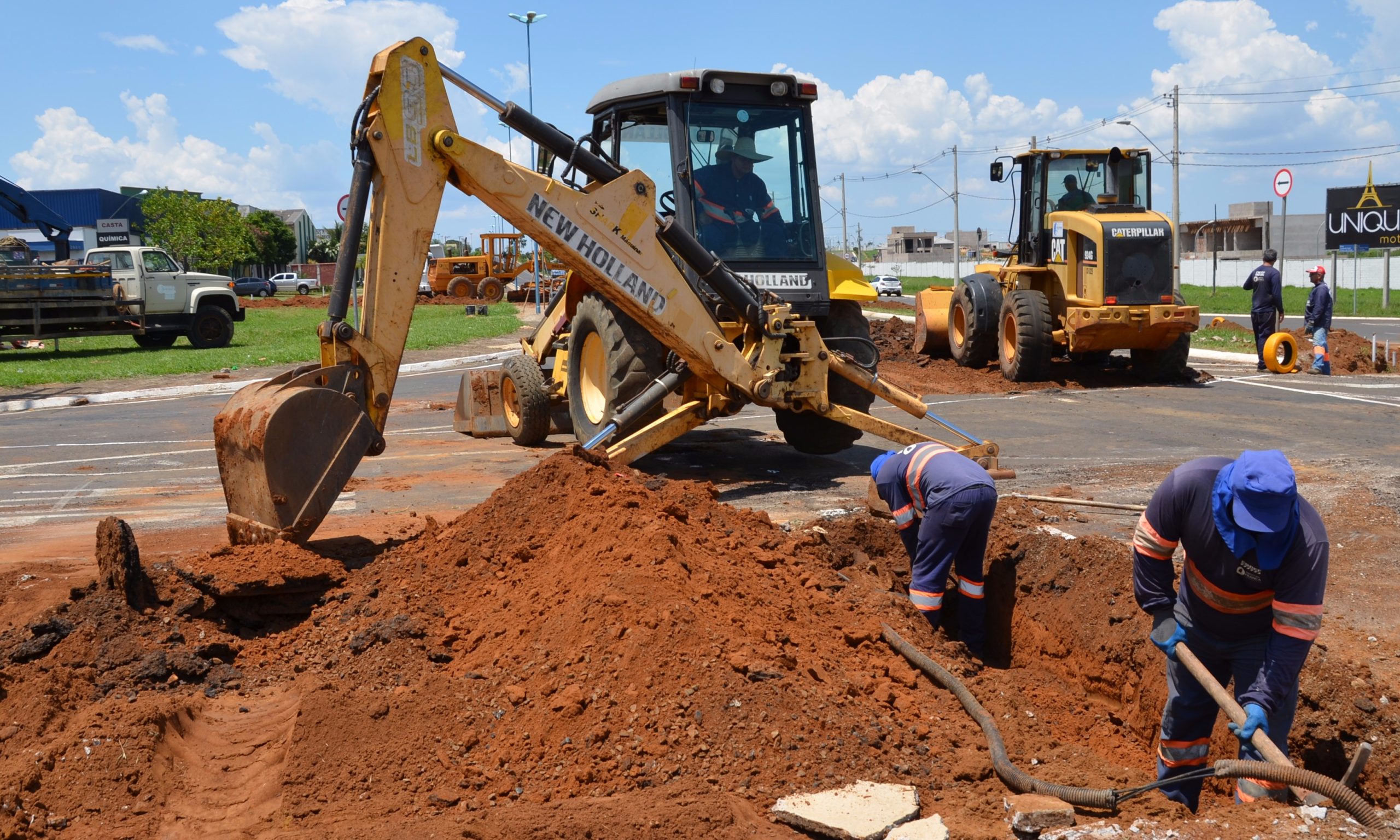 Começam as obras da nova rotatória na Avenida Severino Tostes Meirelles
