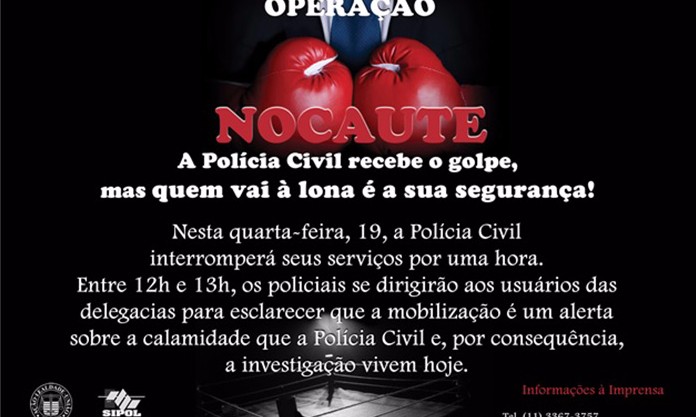 Policiais civis de Franca e região realizam paralisação por 1 hora