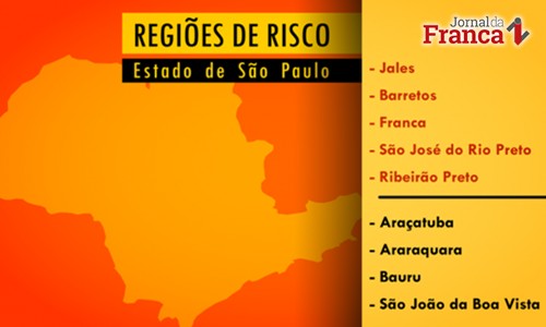 Febre amarela: Franca,  Ribeirão e Barretos entre regiões prioritárias em SP