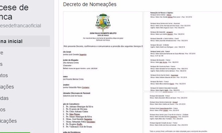 Igreja confirma mudança de padres entre paróquias de Franca e toda Diocese