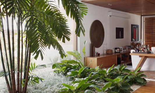 Paisagismo interno e externo é a aposta de projetos de arquitetura