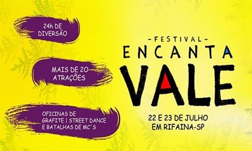 Confira atrações do Festival Encanta Vale, hoje e amanhã no Calçadão de Rifaina