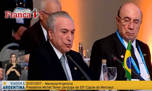 Até Ministro da Fazenda cochila durante discurso de Temer na Argentina