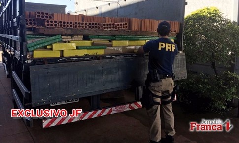 Caminhão de Franca com 4,3 toneladas de maconha foi apreendido no MS