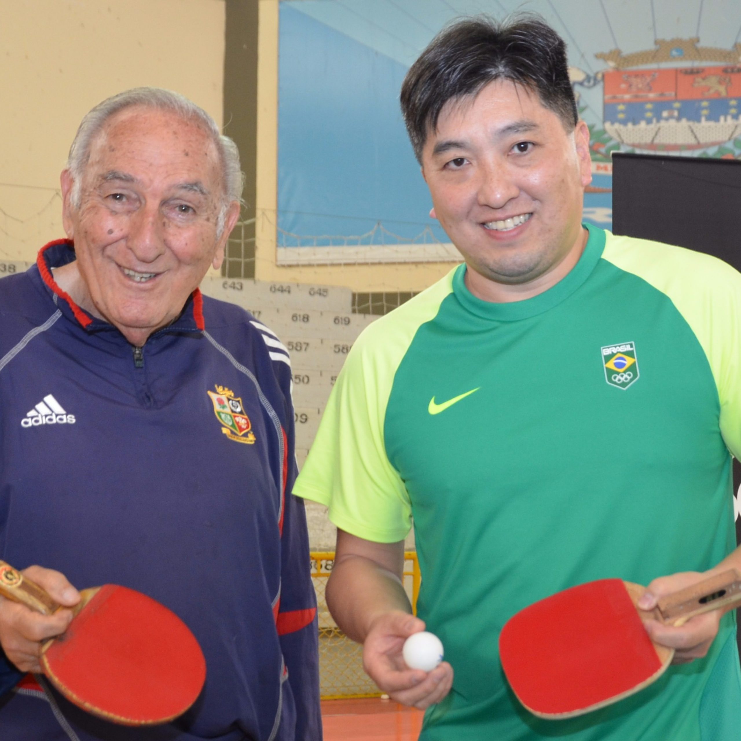 Astros do Tênis de Mesa, Betinho Kurdoglian e Hugo Hoyama se encontram