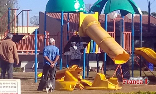 Prefeitura desmonta parque que colocava em risco segurança das crianças