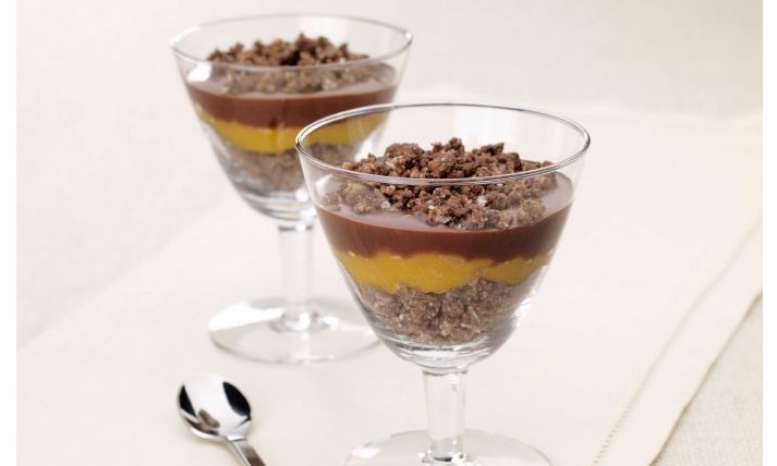 Pavê de cereal em barras e damasco se revela uma sobremesa muito saudável