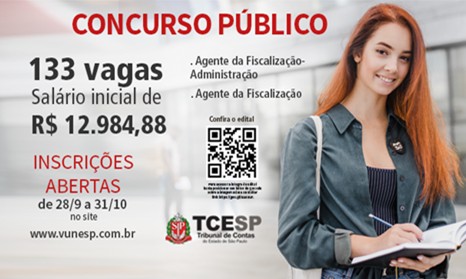 Concurso do Tribunal de Contas de São Paulo tem mais de 50 mil inscritos