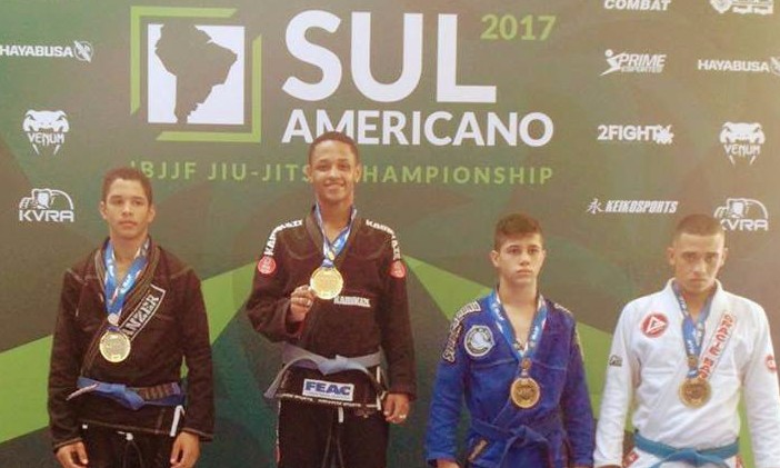 Francano Miguel Medeiros é campeão sul-americano de jiu jitsu em São Paulo