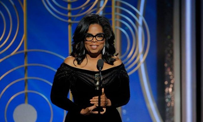 Oprah Winfrey recebe Globo de Ouro pelo conjunto da obra e emociona em discurso