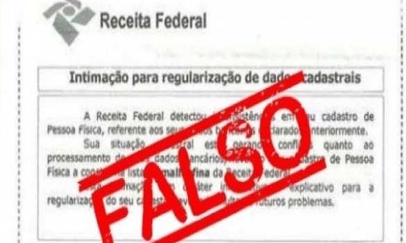 Cartas que pedem atualização de dados na Receita Federal são falsas