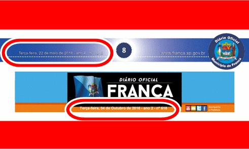 Depois de 1 ano e 7 meses Prefeitura “conserta” Diário Oficial com data errada