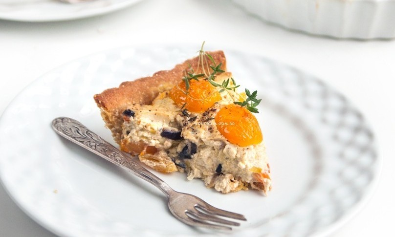 Está de dieta e quer inova? Aposte na Quiche de Alho-Poró, Tomate e Berinjela!