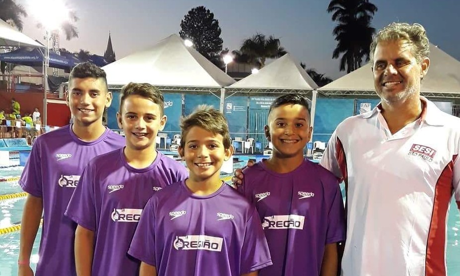 Equipe de natação do SESI Franca garante 3 medalhas no Troféu Kim Mollo