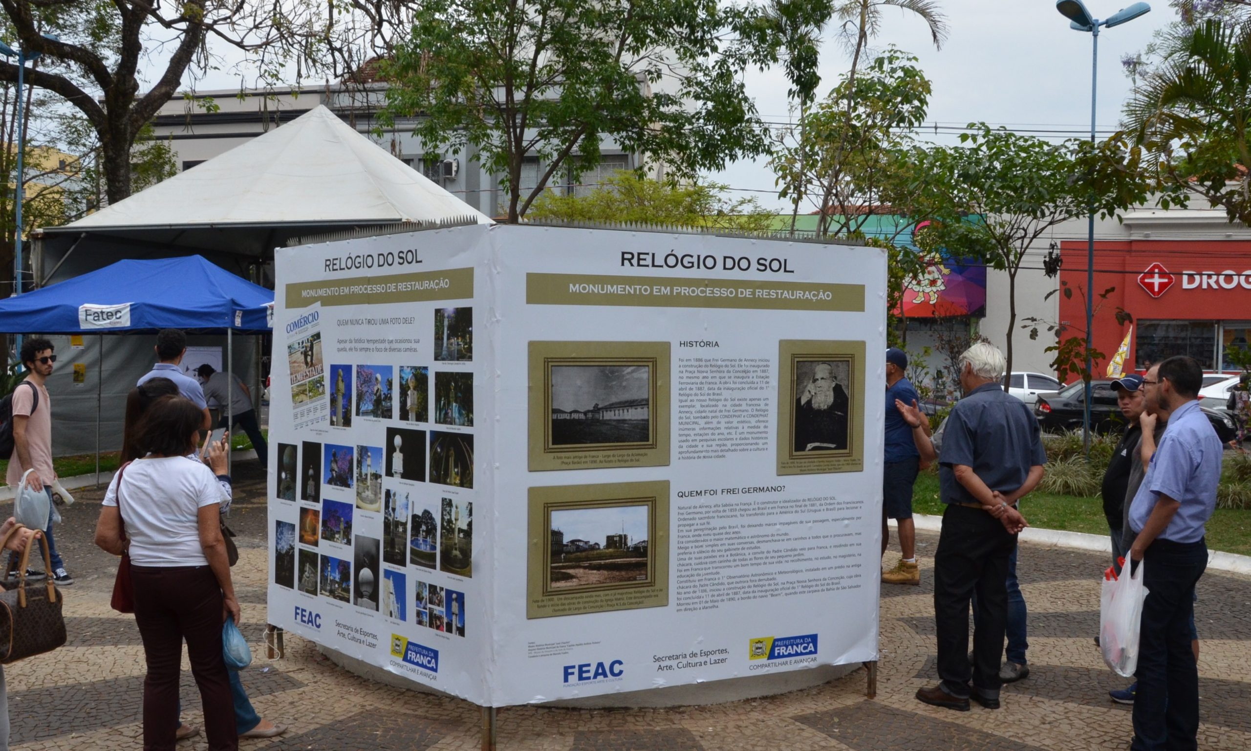 Sem previsão de iniciar reforma do Relógio do Sol, Prefeitura realiza plotagem