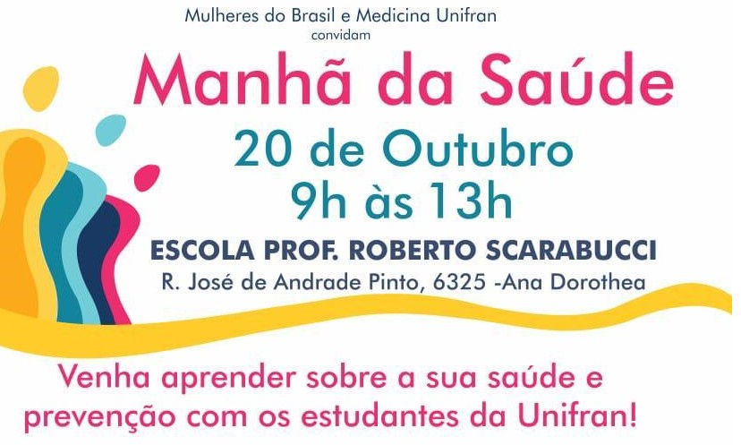 Grupo Mulheres do Brasil de Franca realiza Manhã da Saúde no sábado, 20