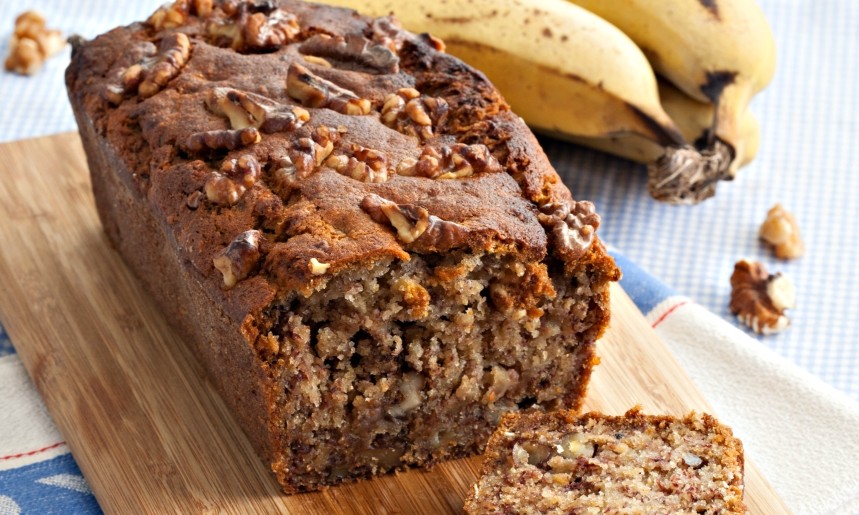 Com ingredientes funcionais, banana bread vegano tem sabor incrível