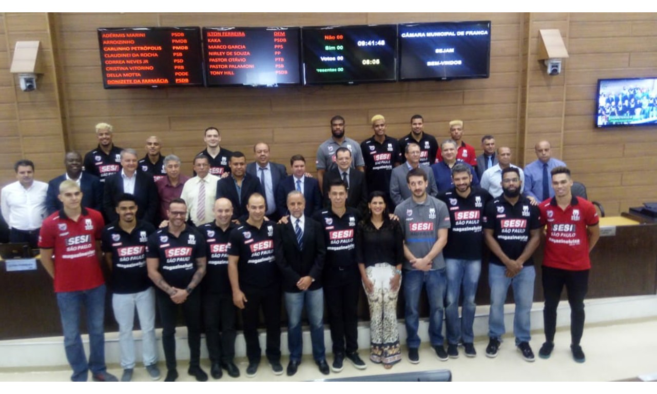 Câmara aprova Moção de Aplausos pelo título estadual do Franca Basquetebol