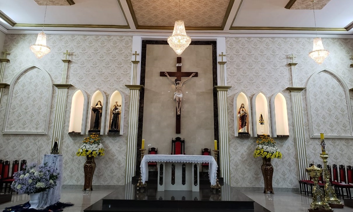 Exclusivo: o novo altar da Igreja Santo Antônio já toma sua forma definitiva