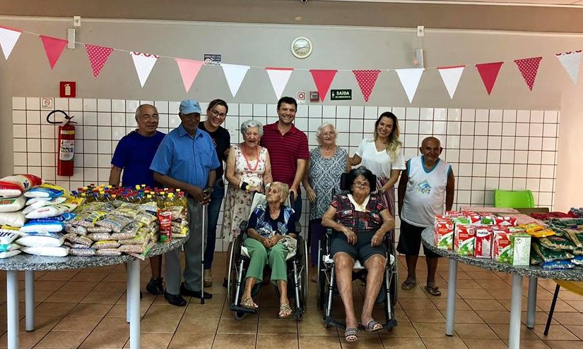 Asilo de Guaíra recebe quase 500 kg de alimentos do Fundo de Solidariedade