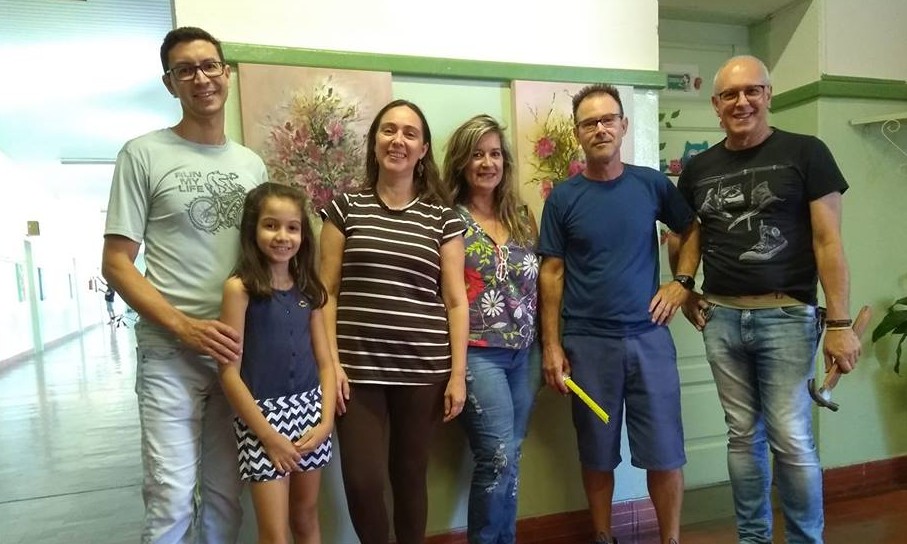 Vernissage na escola Caetano Petráglia marca início de projeto cultural