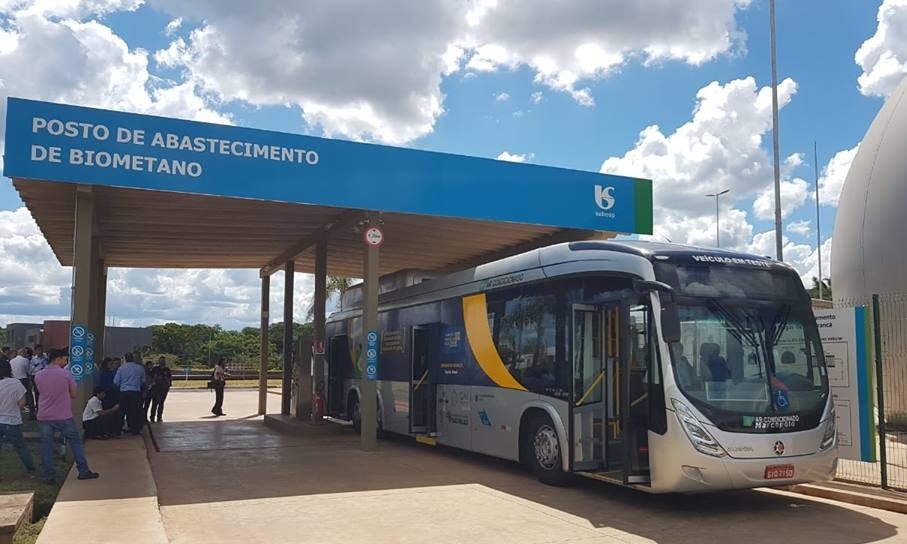 Sabesp e Scania abastecem ônibus em Franca com biometano