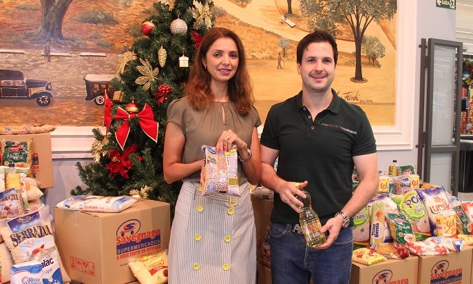 Savegnago doa mais de 3 toneladas de alimentos para Fundo Social de Sertãozinho