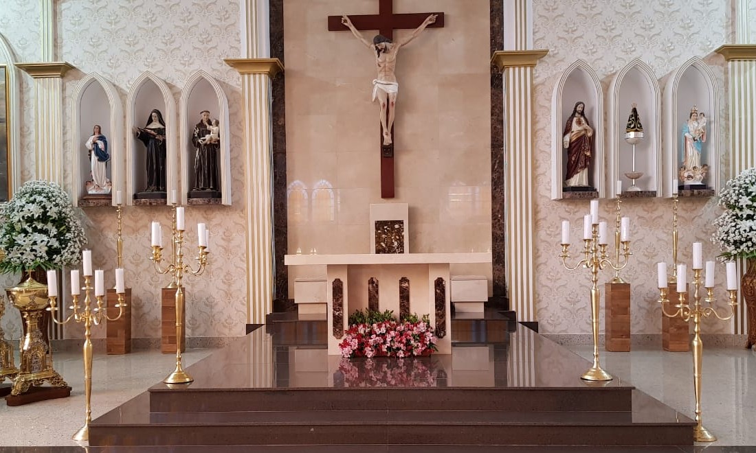 Celebração inaugura nesta quinta, 06, às 19h, novo altar da Paróquia Santo Antônio