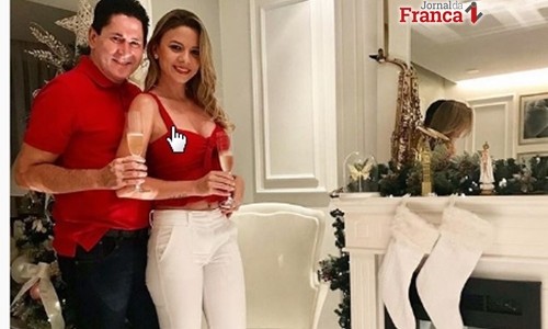 Gian, da dupla francana com o irmão Giovani, se casa com promotora de eventos