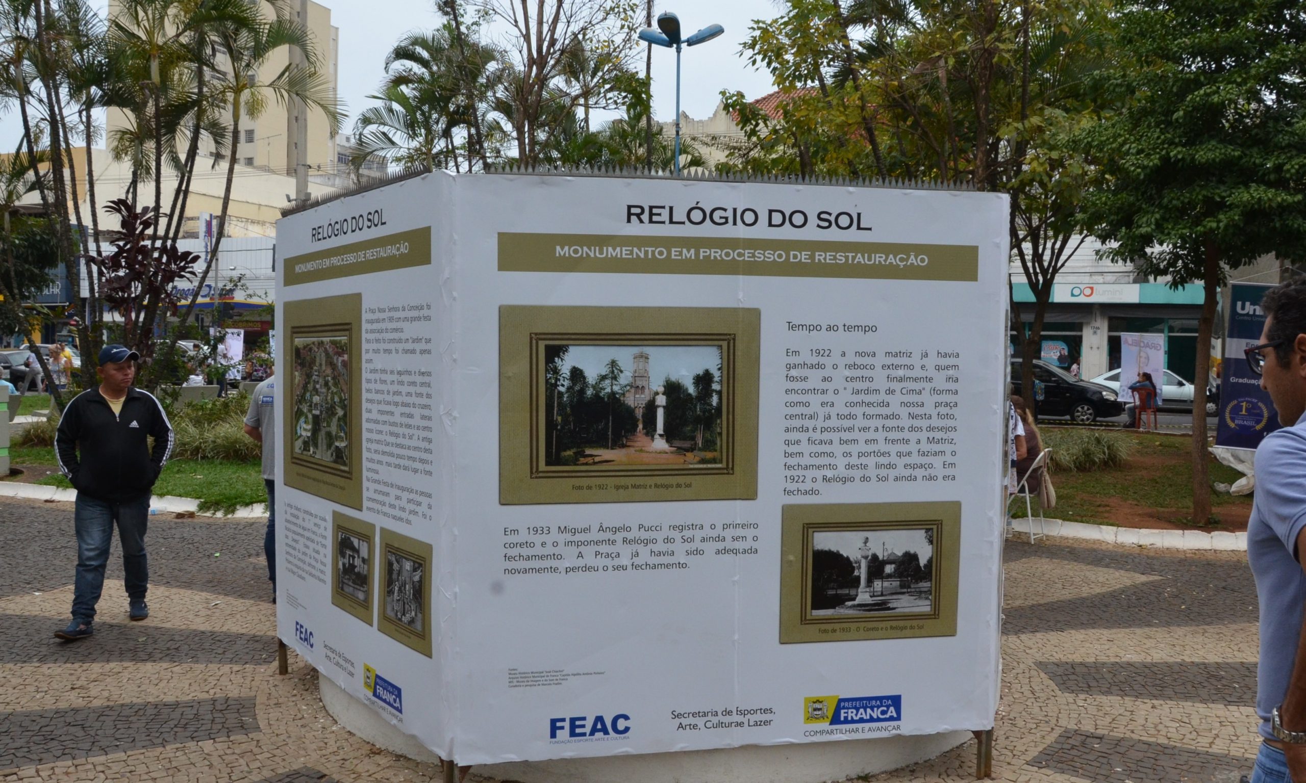 Projeto de restauração do Relógio do Sol deverá ser entregue em fevereiro