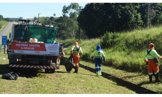 Mutirão de combate à dengue chega às rodovias paulistas pela Artesp