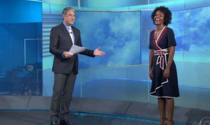 Bonner celebra promoção de Maju para bancada do JN: ‘História de talento’