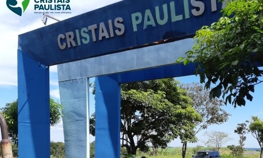 Prefeitura de Cristais Paulista revitaliza portal de entrada da cidade