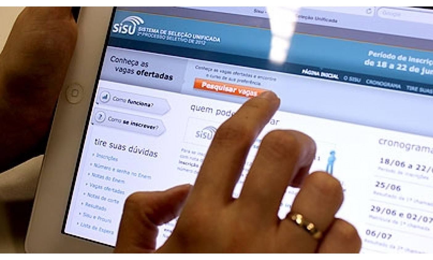 Sisu: MEC abre nesta quinta-feira, 23, consulta para vagas disponíveis