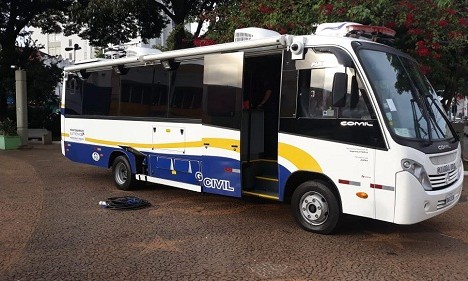 Poliesportivo e região central serão monitorados por ônibus da Guarda Civil