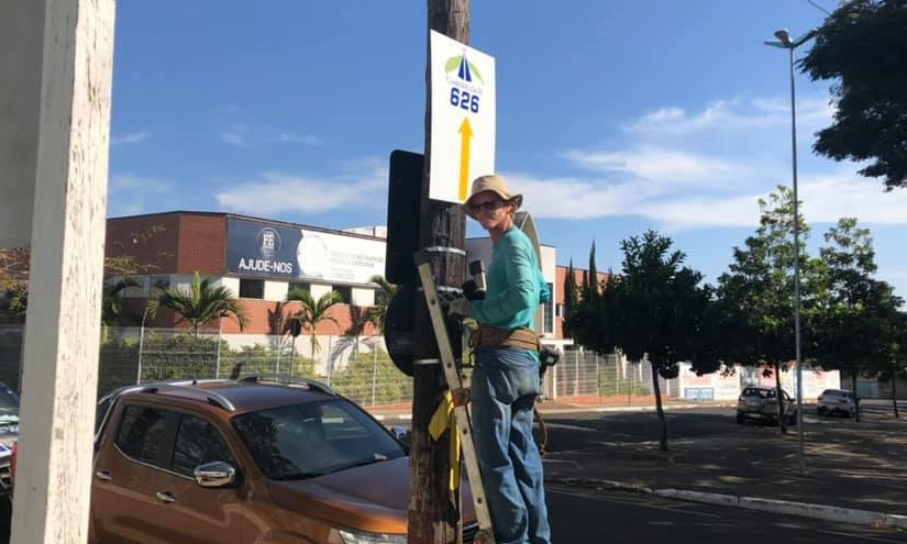 Demarcação do ramal de Franca do Caminho da Fé avança nas ruas da cidade