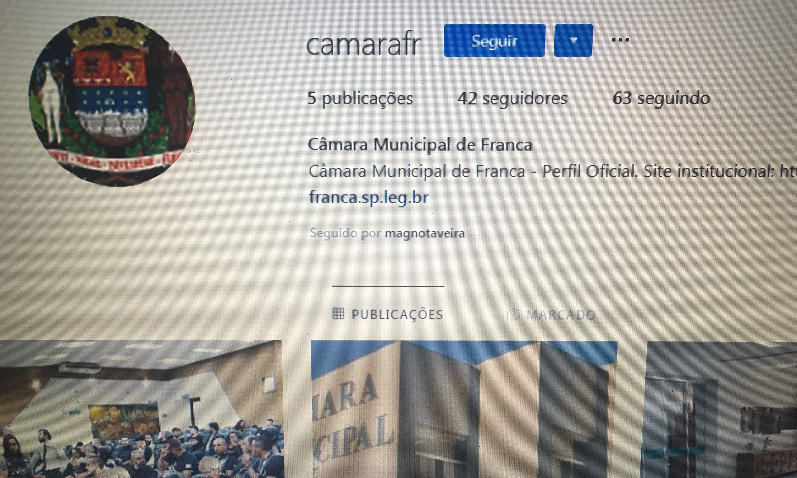 Para melhorar comunicação, Câmara Municipal agora também tem Instagram