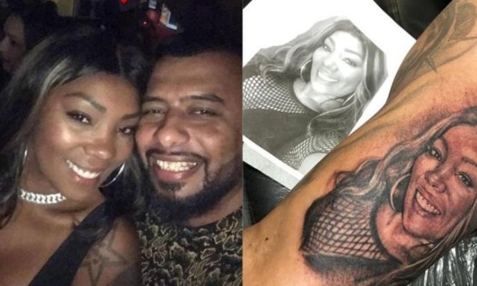 Namorado da mãe de Ludmilla tatua rosto da amada em seu braço e ela vibra na web
