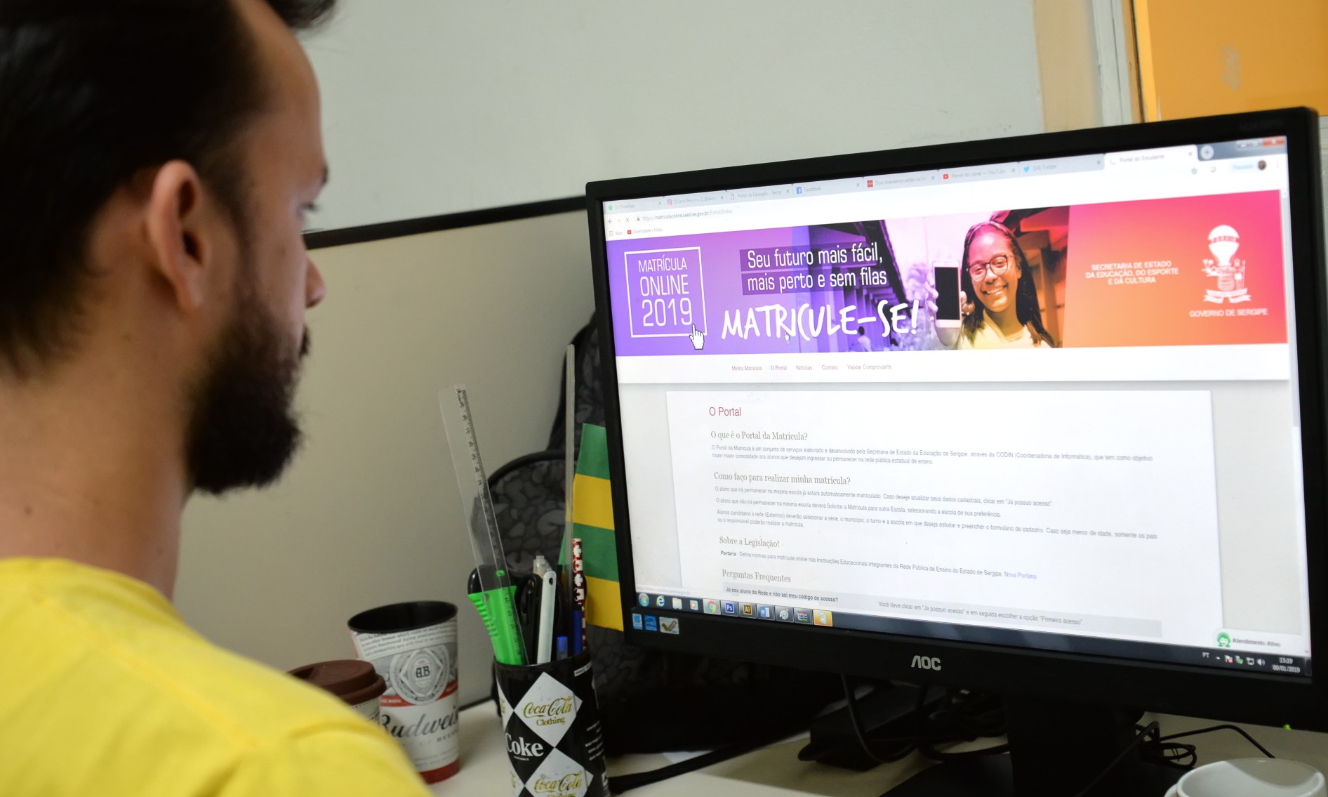 Rematrículas na rede estadual poderão ser feitas online a partir do dia 26/08